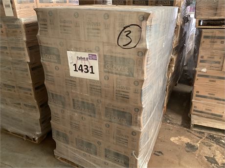 HANDCARE VINYL GLOVES PALLET #1431